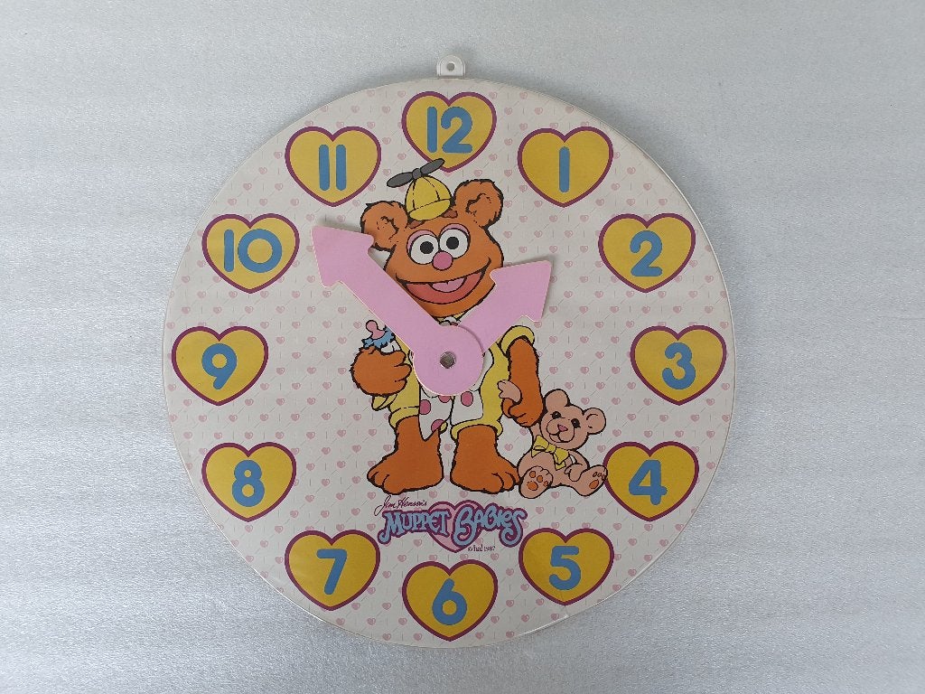 Muppet Babies: Leerklok Fozzie Bear (ha! 1987), Kinderen en Baby's, Speelgoed | Educatief en Creatief, Ophalen of Verzenden, Gebruikt