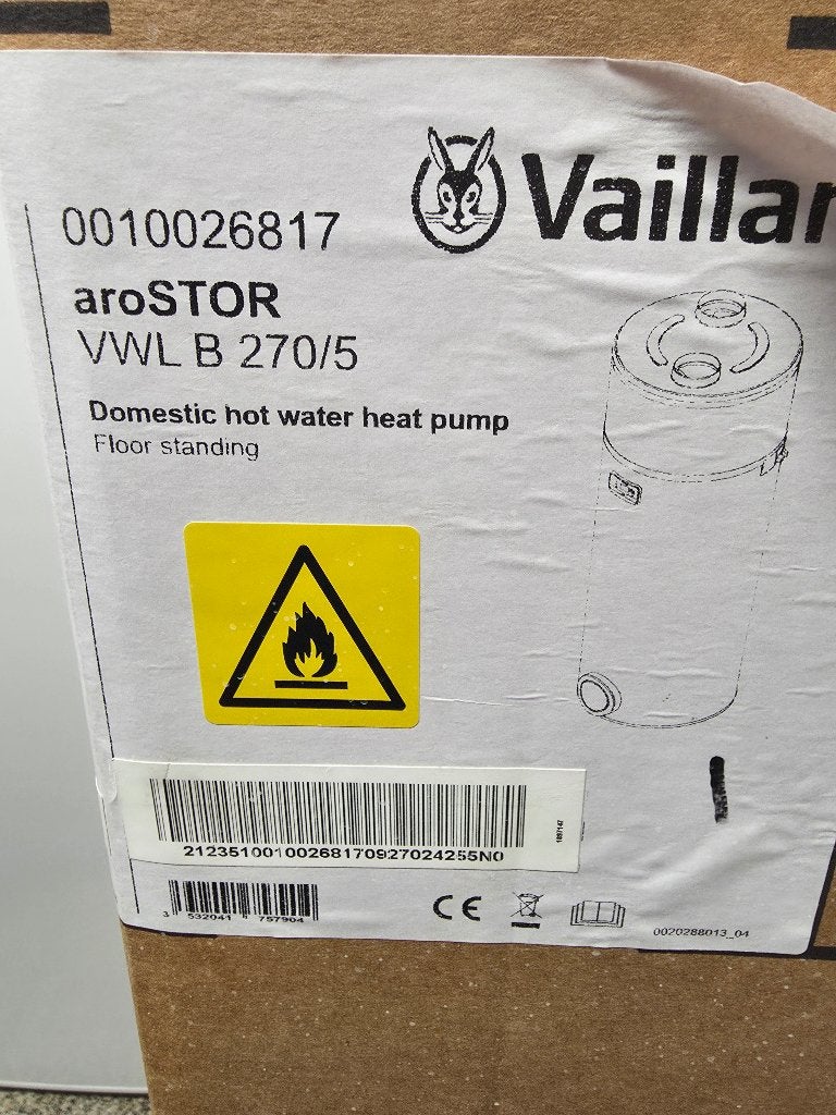 Warmtepompboiler, 100 litres ou plus, Enlèvement, Neuf, Boiler