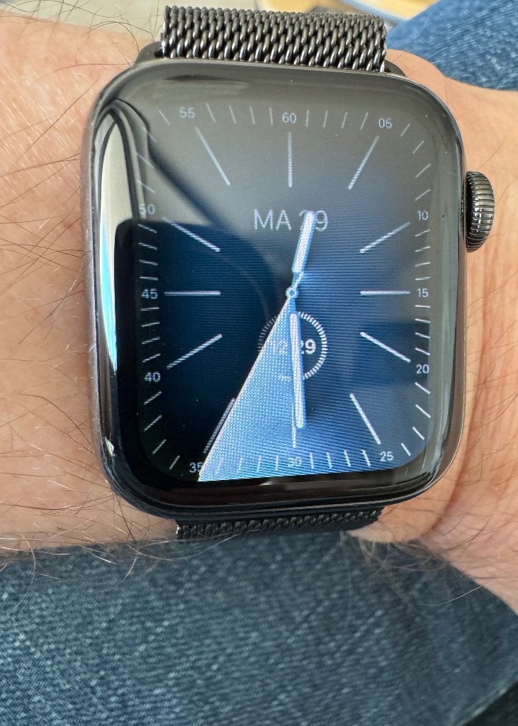 Apple Watch 40mm Series 6 Titanium, Gebruikt, Apple Watch, IOS, Ophalen of Verzenden