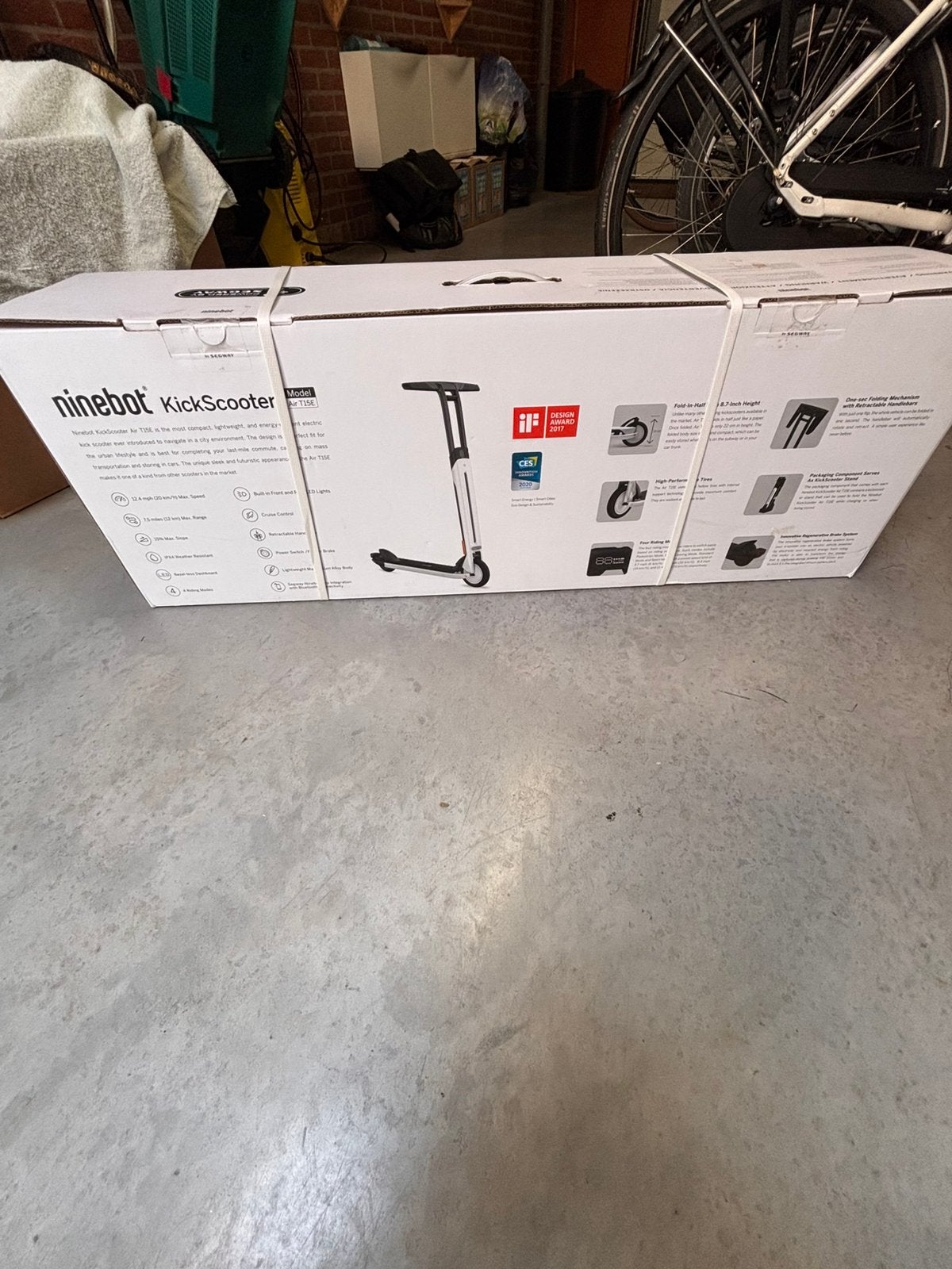 Ninebot KickScooter Air T15E, Fietsen en Brommers, Steps, Ophalen, Nieuw, Elektrische step (E-scooter)