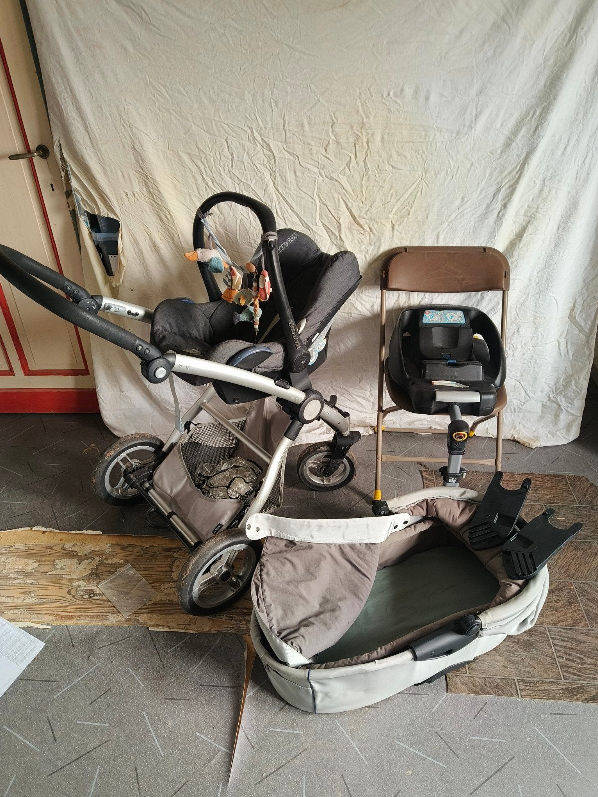 maxi cosi set, Ophalen, Gebruikt, Combiwagen, Met reiswieg