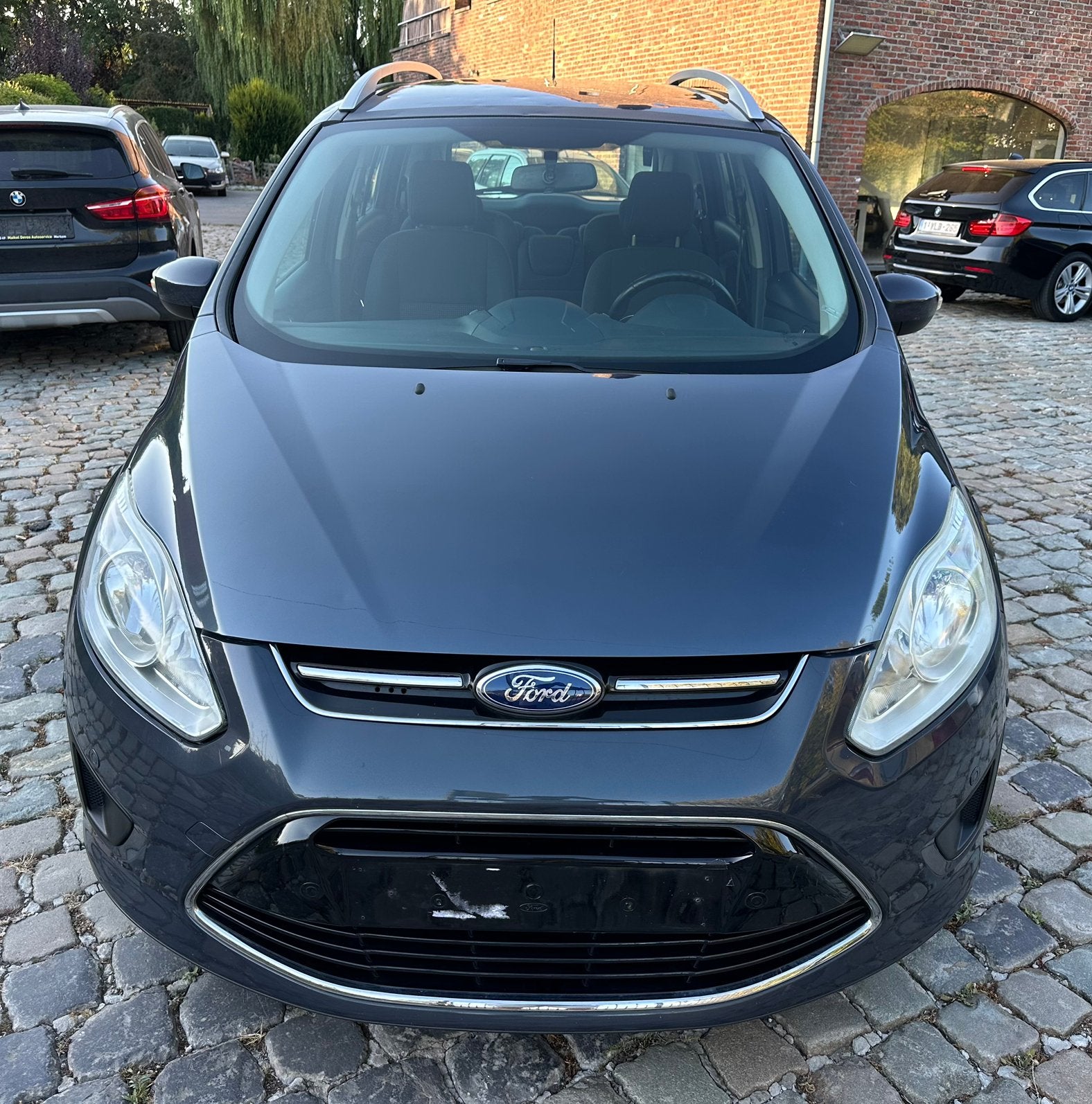 Ford Grand C-Max 7 personen/1.6 benzine/airco/gekeurd, Auto's, Voorwielaandrijving, 750 kg, 4 cilinders, 7 zetels