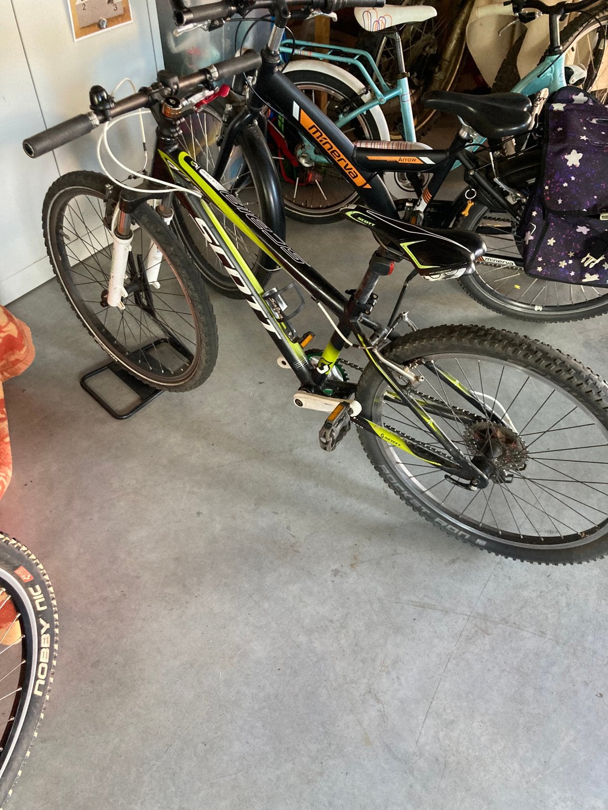 Scott mtb junior, Ophalen