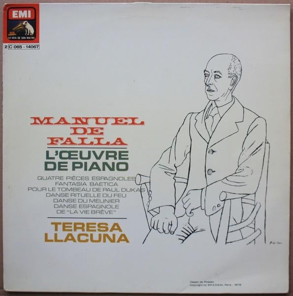 LP/ MANUEL DE LA FALLA - L'OEUVRE DE PIANO, Ophalen of Verzenden, Zo goed als nieuw, 12 inch