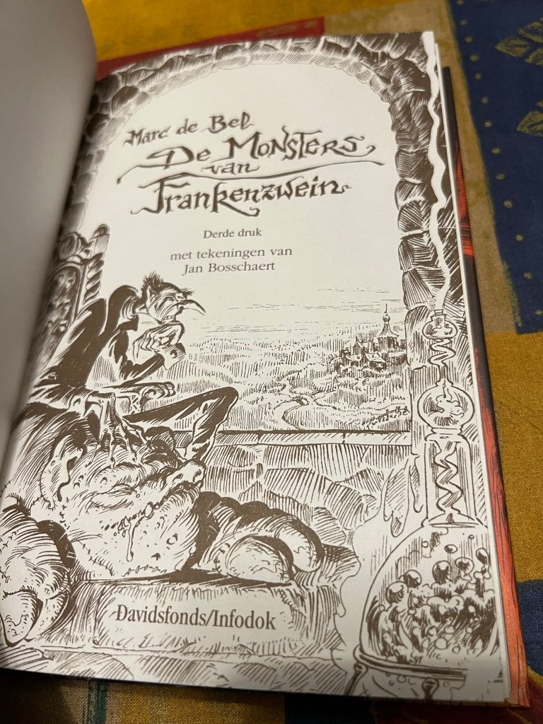 De Monsters van Frankenstein - Marc De Bel, Boeken, Ophalen of Verzenden, Gelezen, Marc de Bel, Fictie