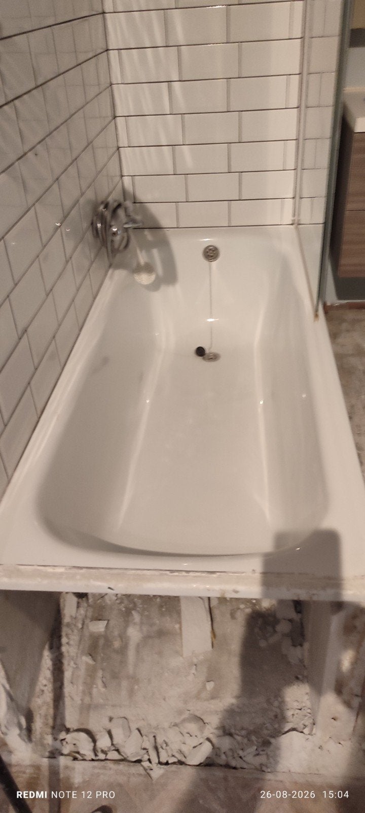 GRATIS bad met douchescherm, Ophalen, Gebruikt, Met douche