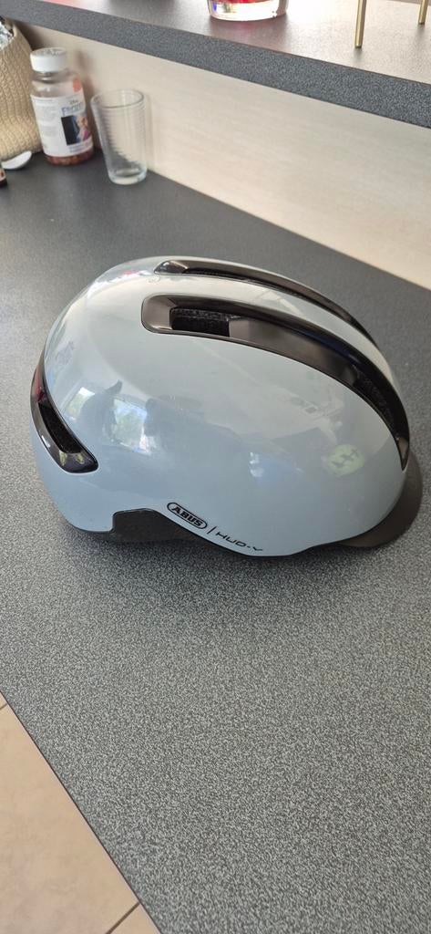 Fietshelm abus HUD Y met achterlicht M, Fietsen en Brommers, Ophalen, M