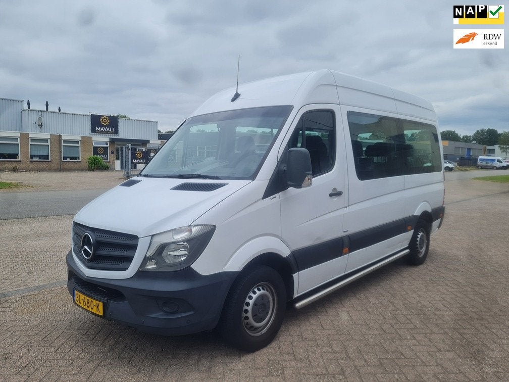 Mercedes-Benz Sprinter 214 CDI L2 H2. 9 persoons, Bj 2018, Auto's, Automaat, Gebruikt, 4 cilinders, 2000 kg