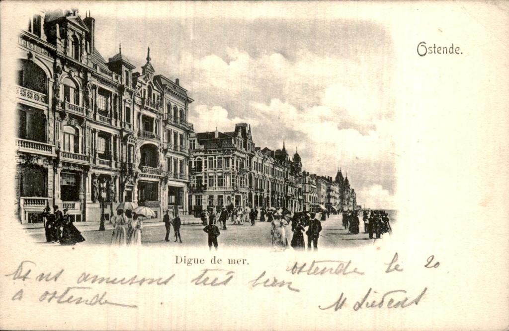 Ostende - Digue, Enlèvement ou Envoi, Affranchie