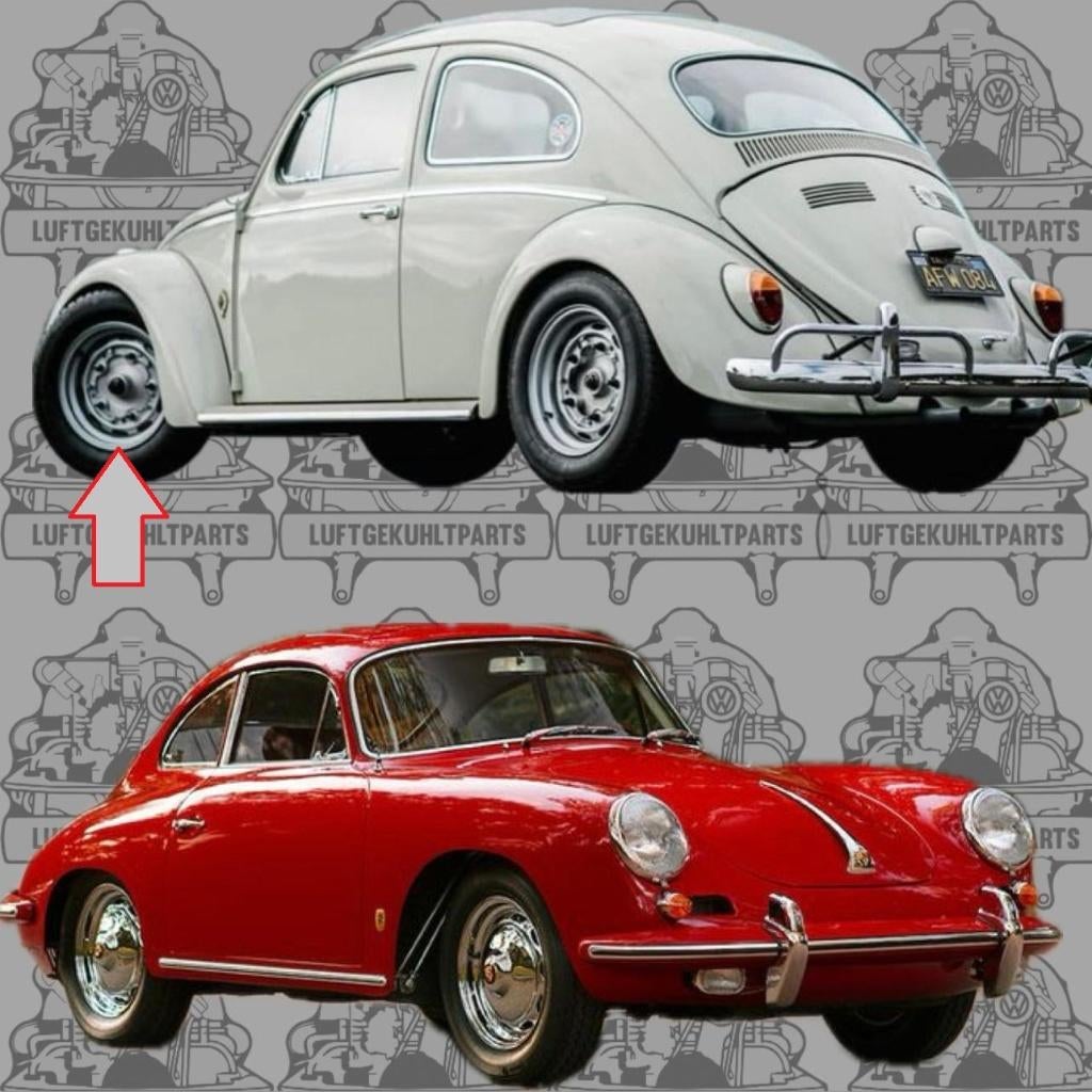 VW Beetle Porsche 356 5x205 Chrome 15’’ velgen 5,5J, Auto diversen, Auto-accessoires, Nieuw, Ophalen of Verzenden