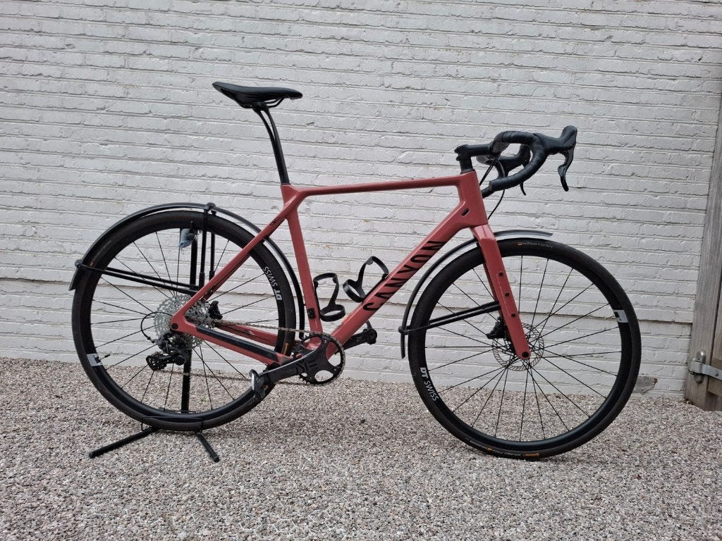 Canyon Grizl CF SL 8 1by EKAR – Maat L – Dried Tomato, Fietsen en Brommers, Carbon, 10 tot 15 versnellingen, Zo goed als nieuw