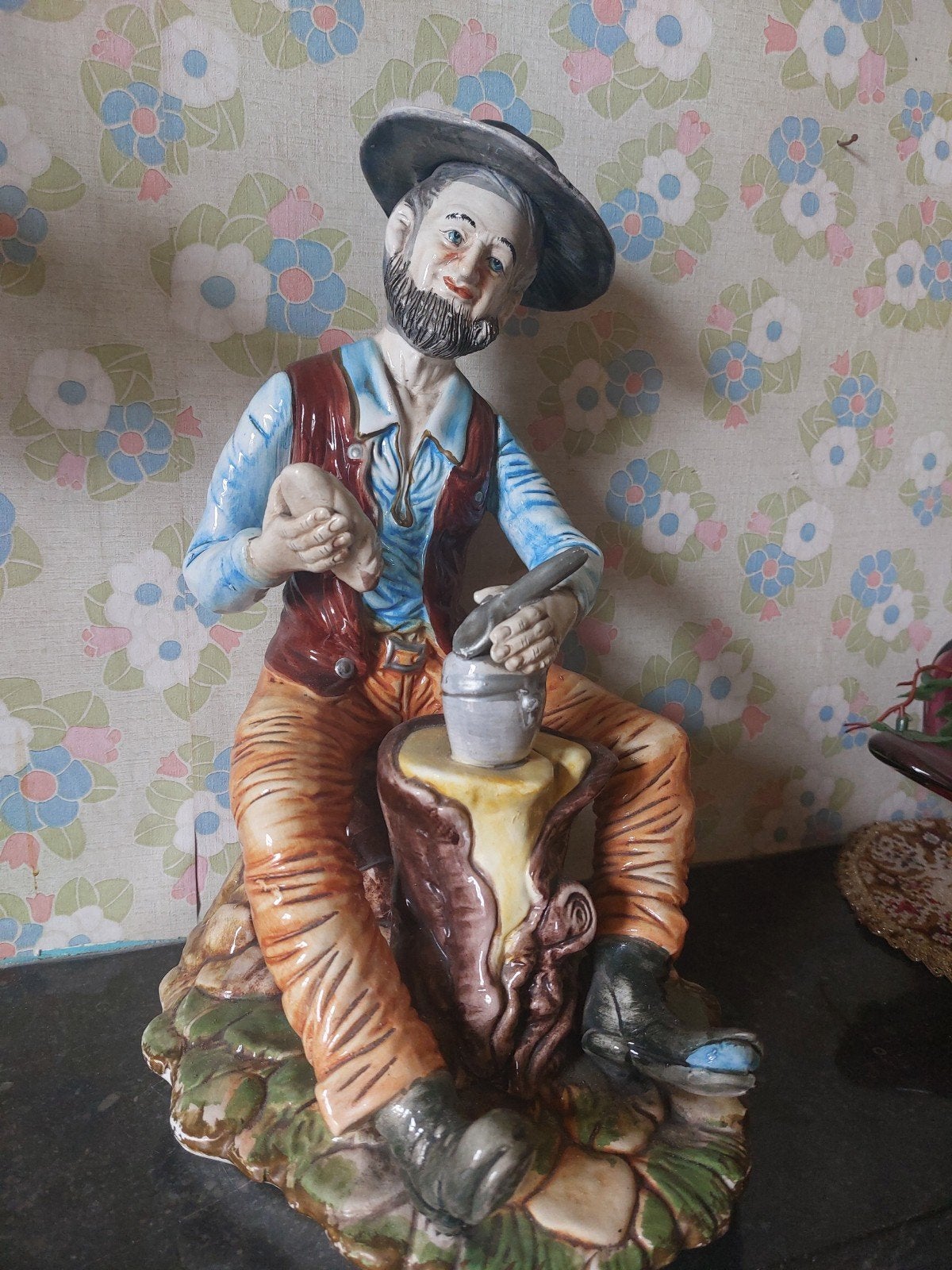 CAPODIMONTE beeldje jaren 70-80, Enlèvement