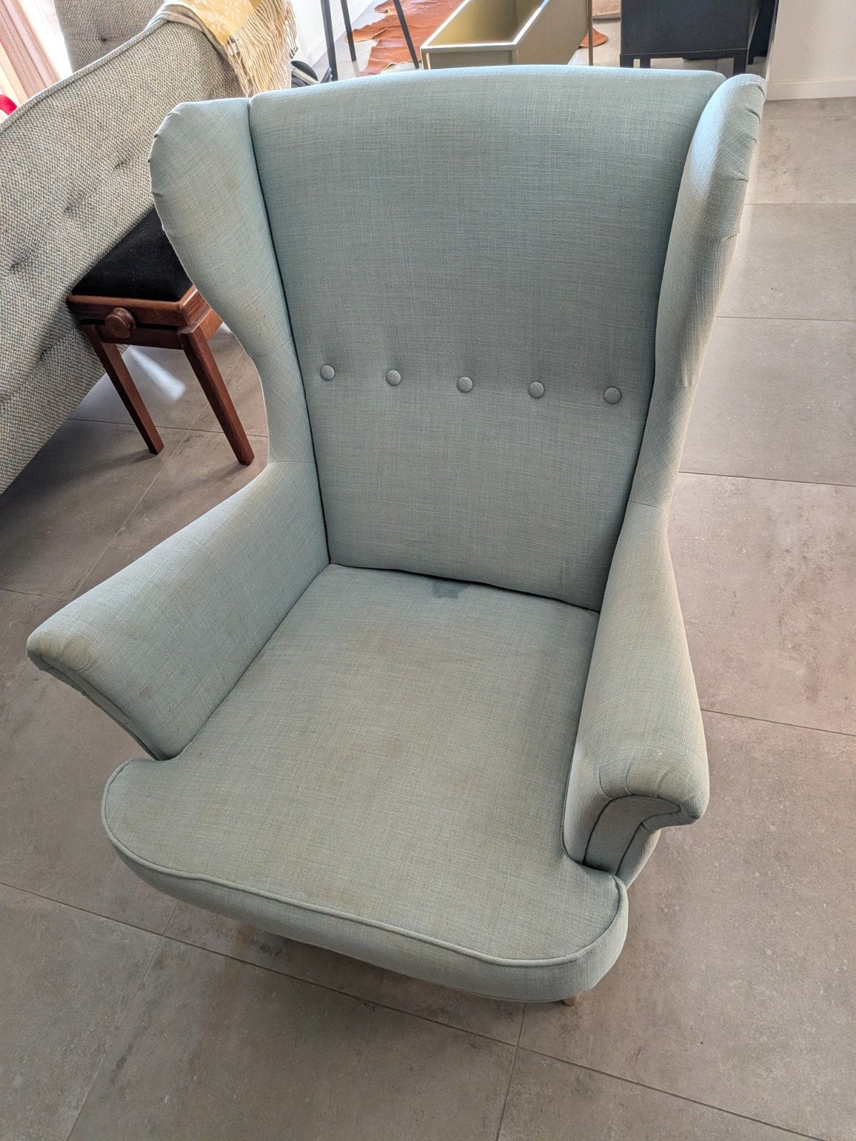 Strandmon IKEA, Huis en Inrichting, Fauteuils, Ophalen, Gebruikt, Stof