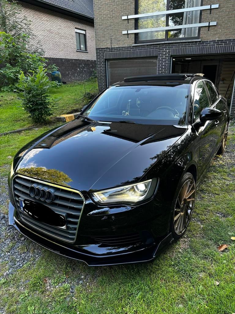 Audi A3 8V 1.8 TFSI BJ 2016 S-tronic 170pk, Auto's, Audi, Euro 5, Zwart, Zwart, Leder