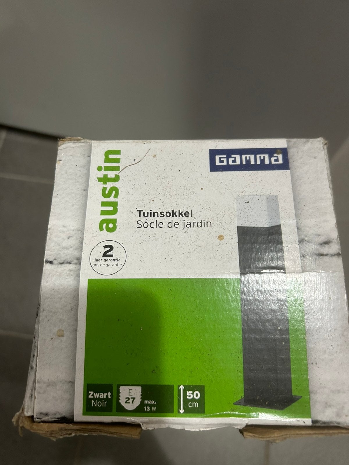 Austin Tuinsokkel Zwart 50 cm - Nieuw in doos, Ophalen, Zo goed als nieuw
