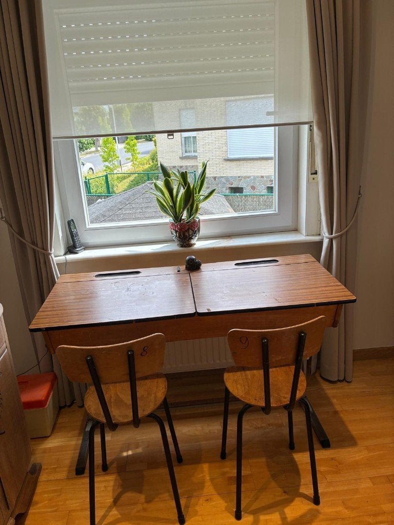 Dubbele schoolbank, Antiek en Kunst, Ophalen
