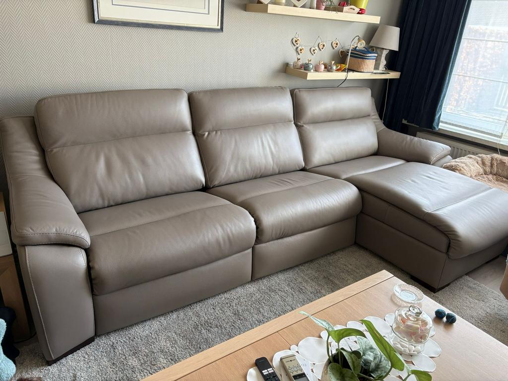 Lederen zetel, Huis en Inrichting, Ophalen, Nieuw