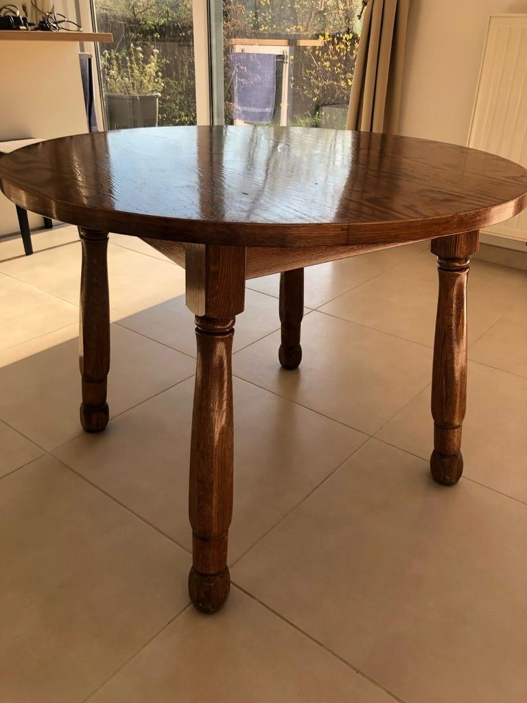 Table ronde bois massif, Enlèvement