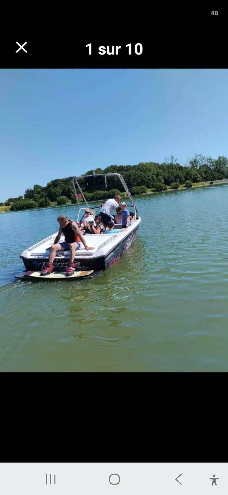 Bateau wakeboard correct craft barefoot excel nautique, Enlèvement, Navigation