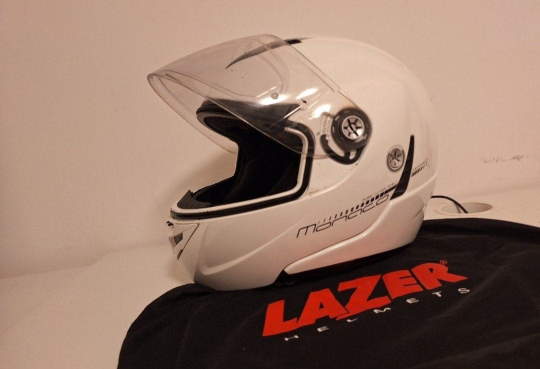 lazer Monaco helm Bluetooth ready, Motoren, Ophalen, Tweedehands, S, Lazer