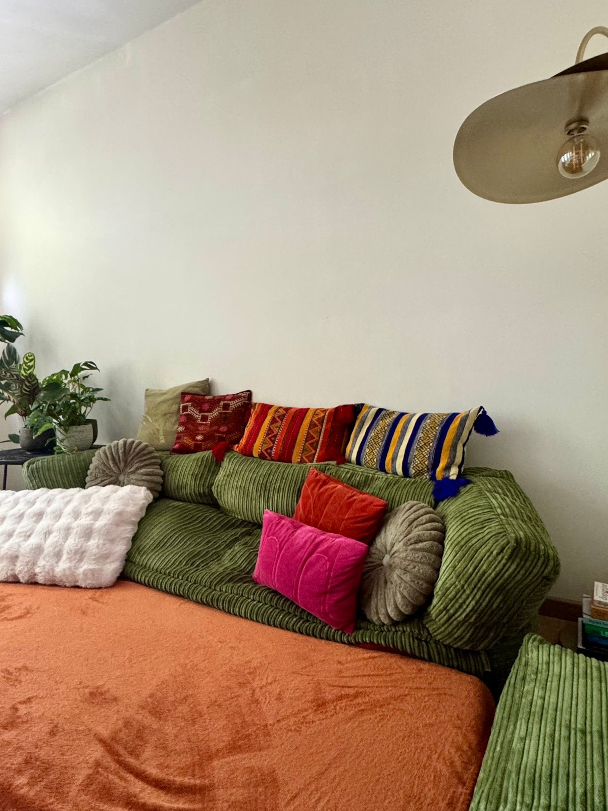 Trendy en comfy (nieuwe) zitzak incl poef te koop!, Ophalen, Vloer, 125 cm of meer, Stof