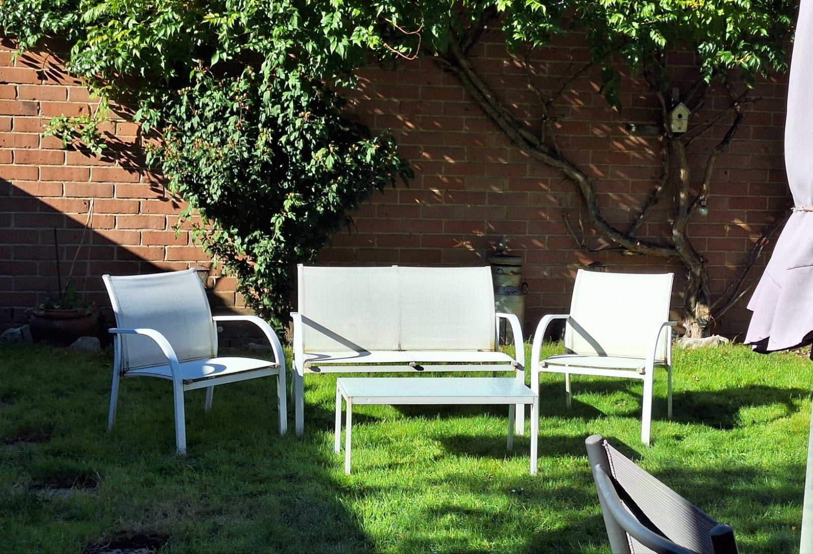 tuinsetje te koop, Ophalen, Gebruikt, 4 zitplaatsen