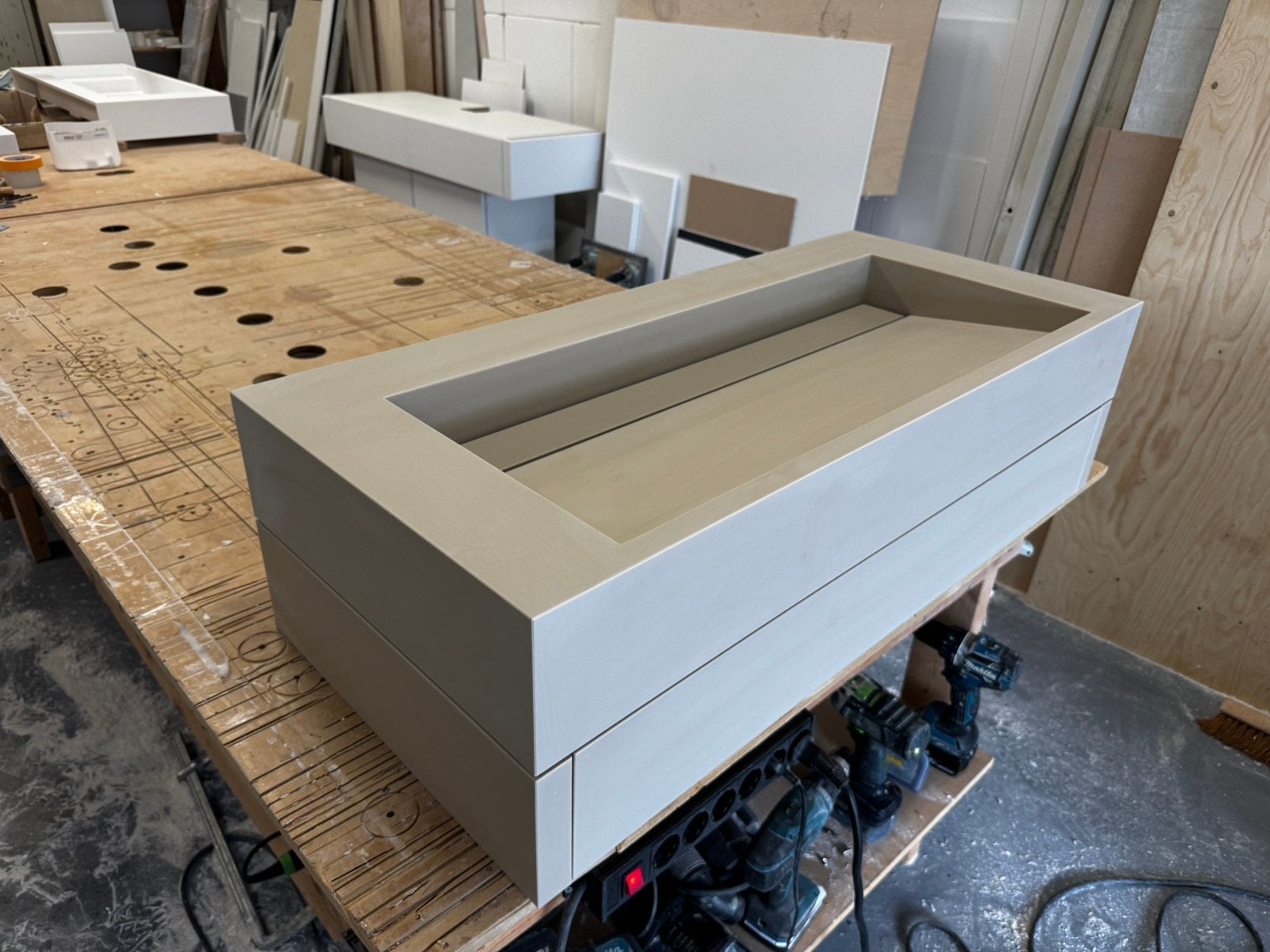 Corian solid surface badkamermeubel 1.00 mtr, Ophalen, Nieuw, 50 tot 100 cm, Minder dan 100 cm