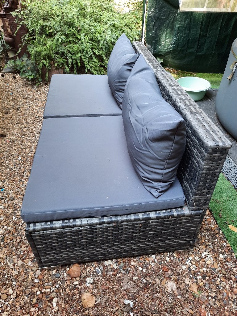 Lounge, Tuin en Terras, Rotan, Zo goed als nieuw, Loungeset, Bank