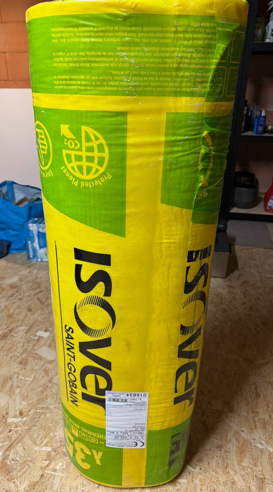 Saint-Gobain Isover Isoconfort 35 glaswol, Doe-het-zelf en Bouw, Isolatie en Afdichting, Zo goed als nieuw, Glaswol, Ophalen