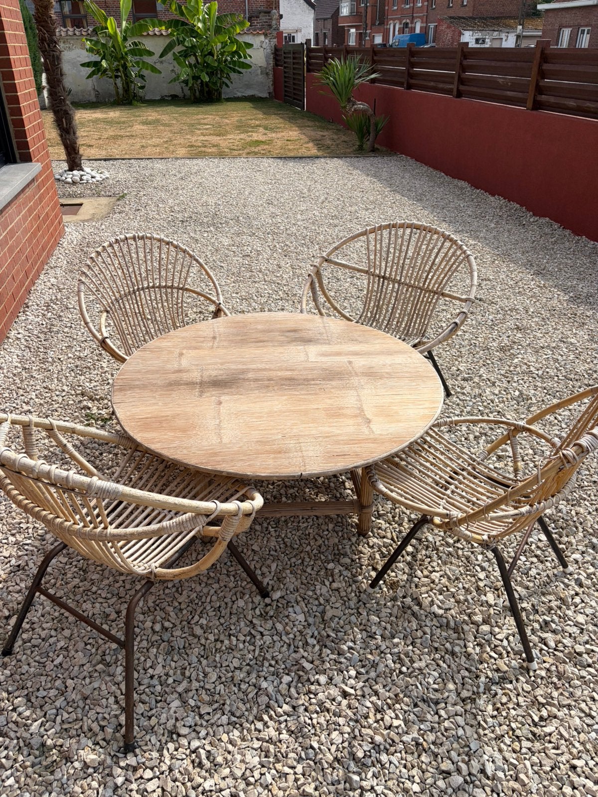 Table et 4 chaises, Ophalen, Zo goed als nieuw