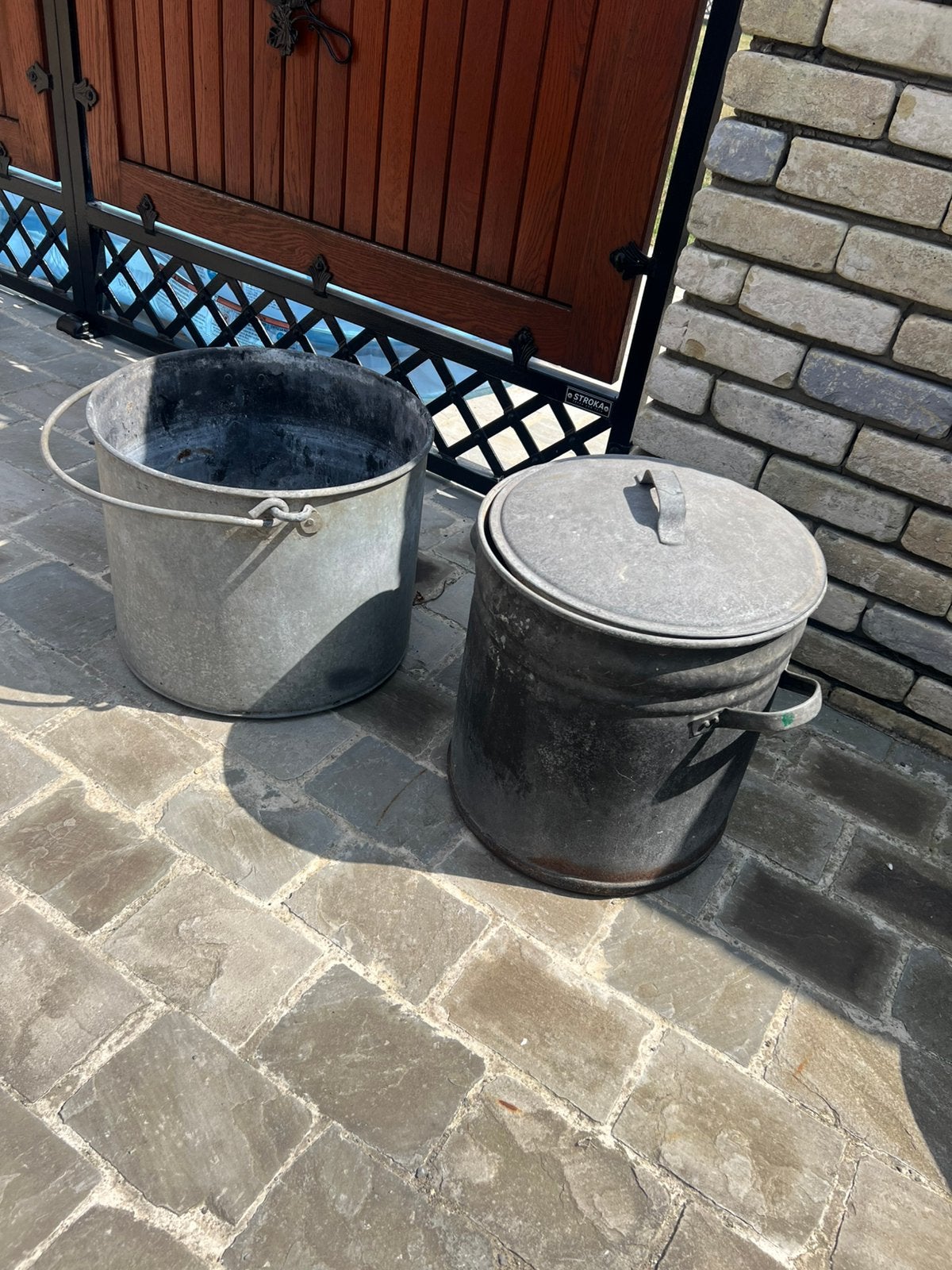 Te koop gegalvaniseerde wasteil bloembak, Enlèvement, Comme neuf