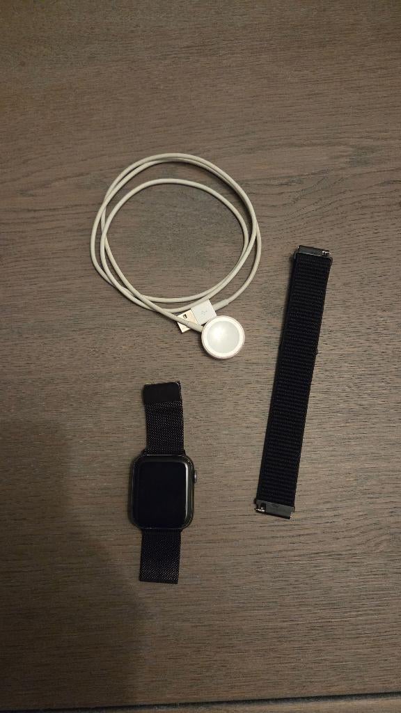 Apple Watch series 4 gps 44mm space grey, Ophalen, Gebruikt, Zwart, Apple Watch