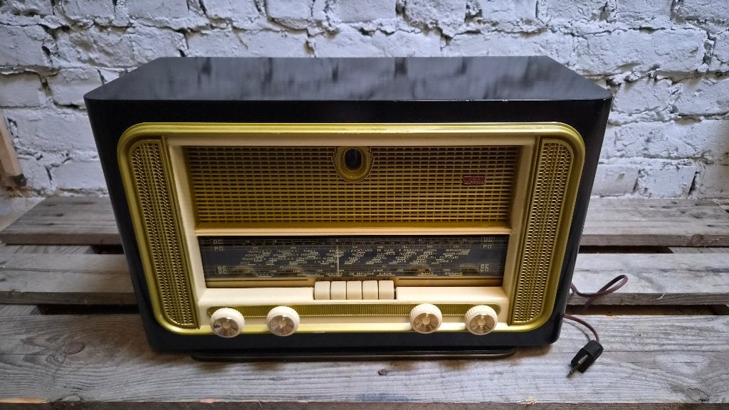 Vintage radio, Ducretet-Thomson "Voix du Monde", jaren 50, Ophalen