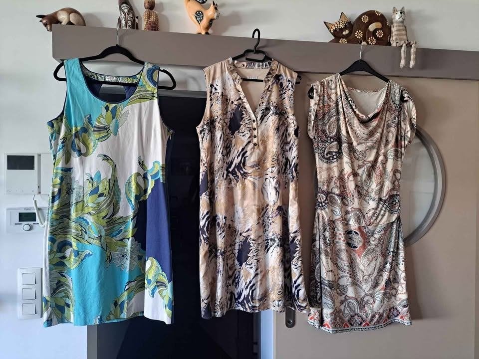 Atmos Fashion, 3x jurk mt 46/48, Belgische mode, Meerkleurig, Atmos fashion, Maat 46/48 (XL) of groter, Ophalen of Verzenden