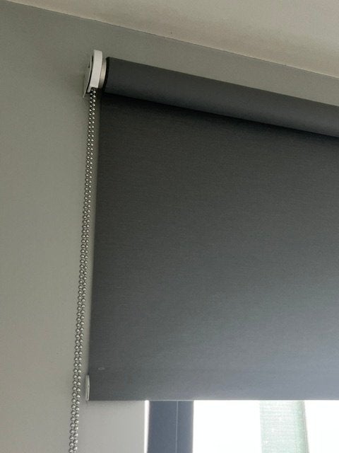 Grijze rolgordijn verduisterend, Maison & Meubles, Ameublement | Rideaux & Stores à lamelles, Neuf, Gris, Rolgordijn, Enlèvement