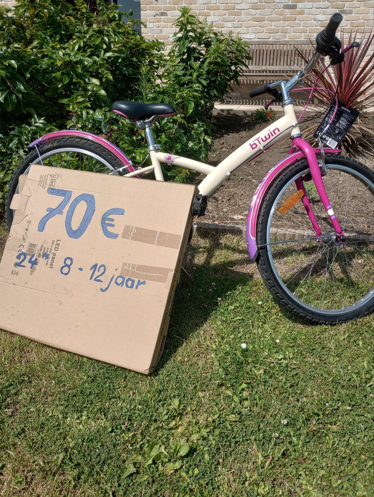 Decathlon meisjesfiets, Ophalen