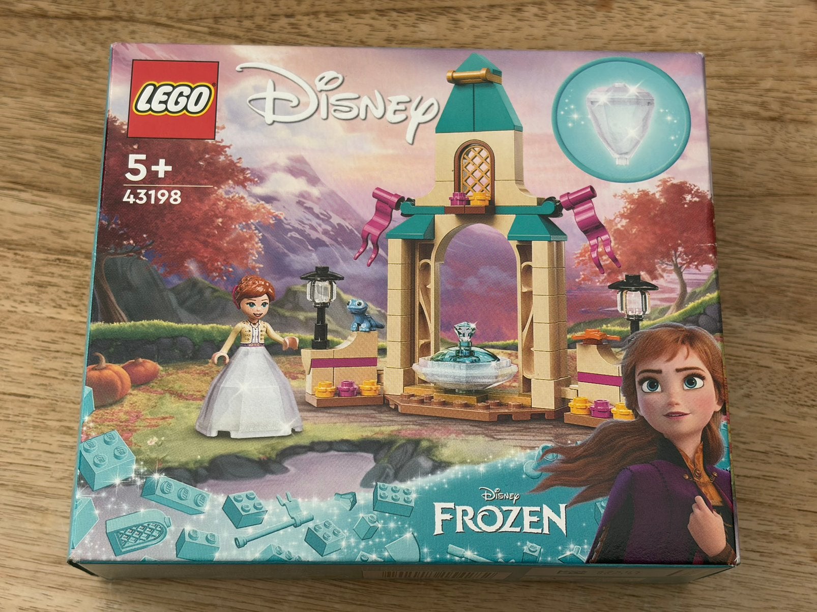 LEGO - Disney Frozen - 43198 - Binnenplaats Anna’s kasteel, Inclusief instructies, Lego, Ophalen of Verzenden, Zo goed als nieuw