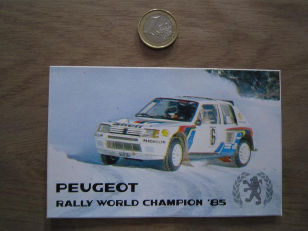 Retro/vintage sticker - Autosport Peugeot Rally, Ophalen of Verzenden, Zo goed als nieuw, Sport