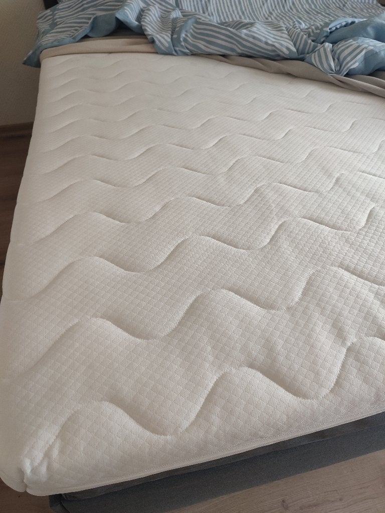 Boxspring 140x200, Huis en Inrichting, Ophalen, 140 cm, 200 cm, Grijs