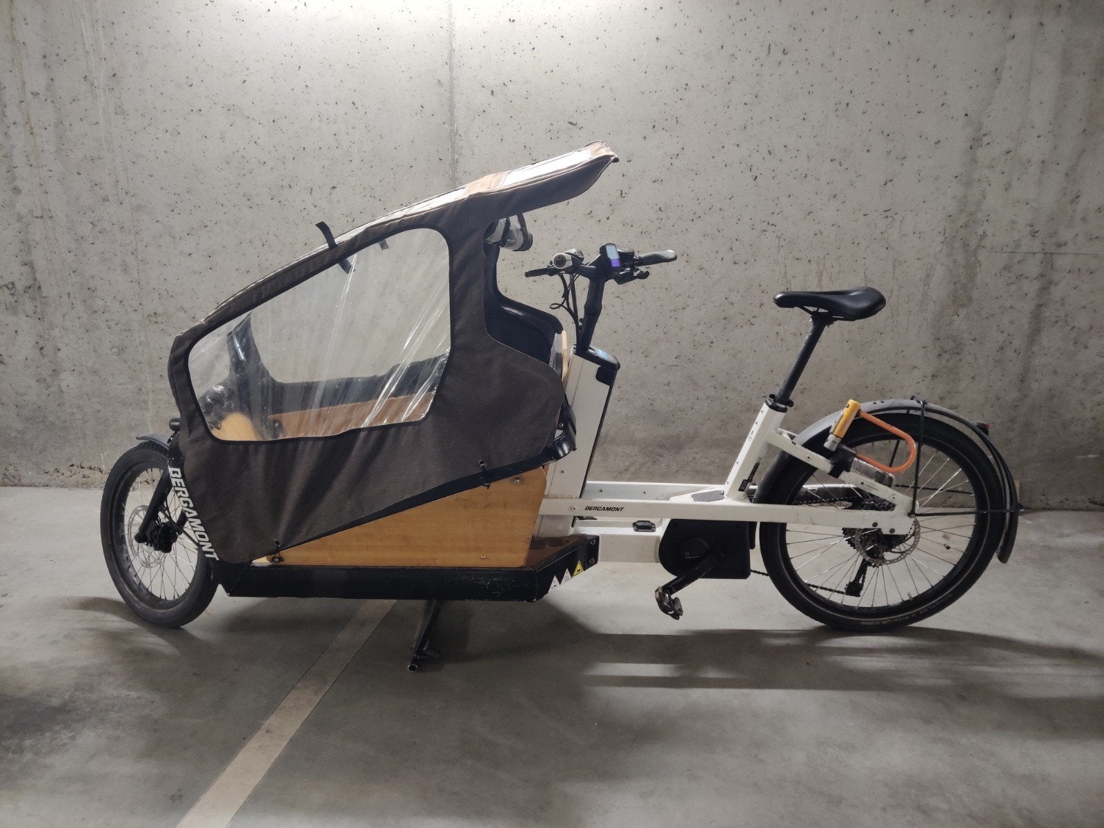 electrische bakfiets Bergamont, Gebruikt, Elektrisch, 2 kinderen, Schijfrem