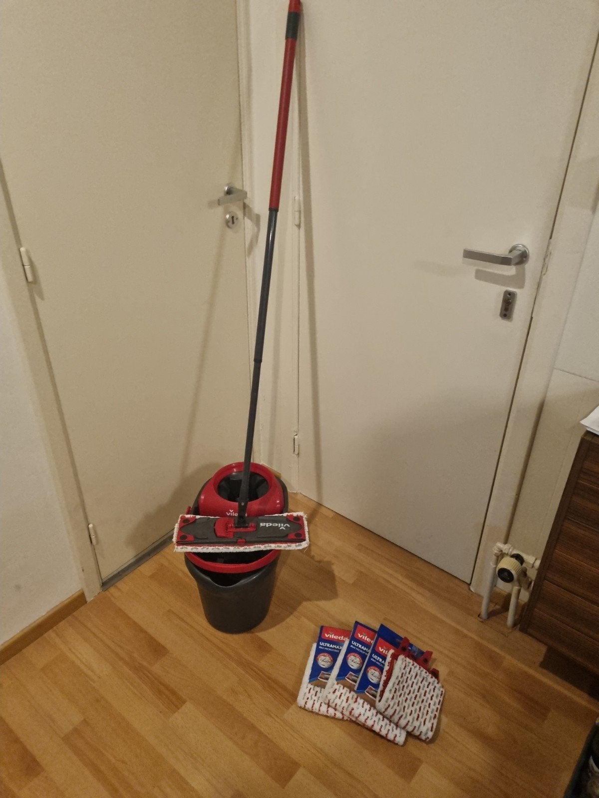 Vileda ultramax turbo, Ophalen, Mop of Dweil