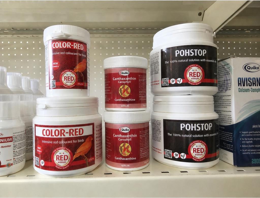 Pohstop Poeder 300g - Red Animals - Anti Bloedluis, Ophalen