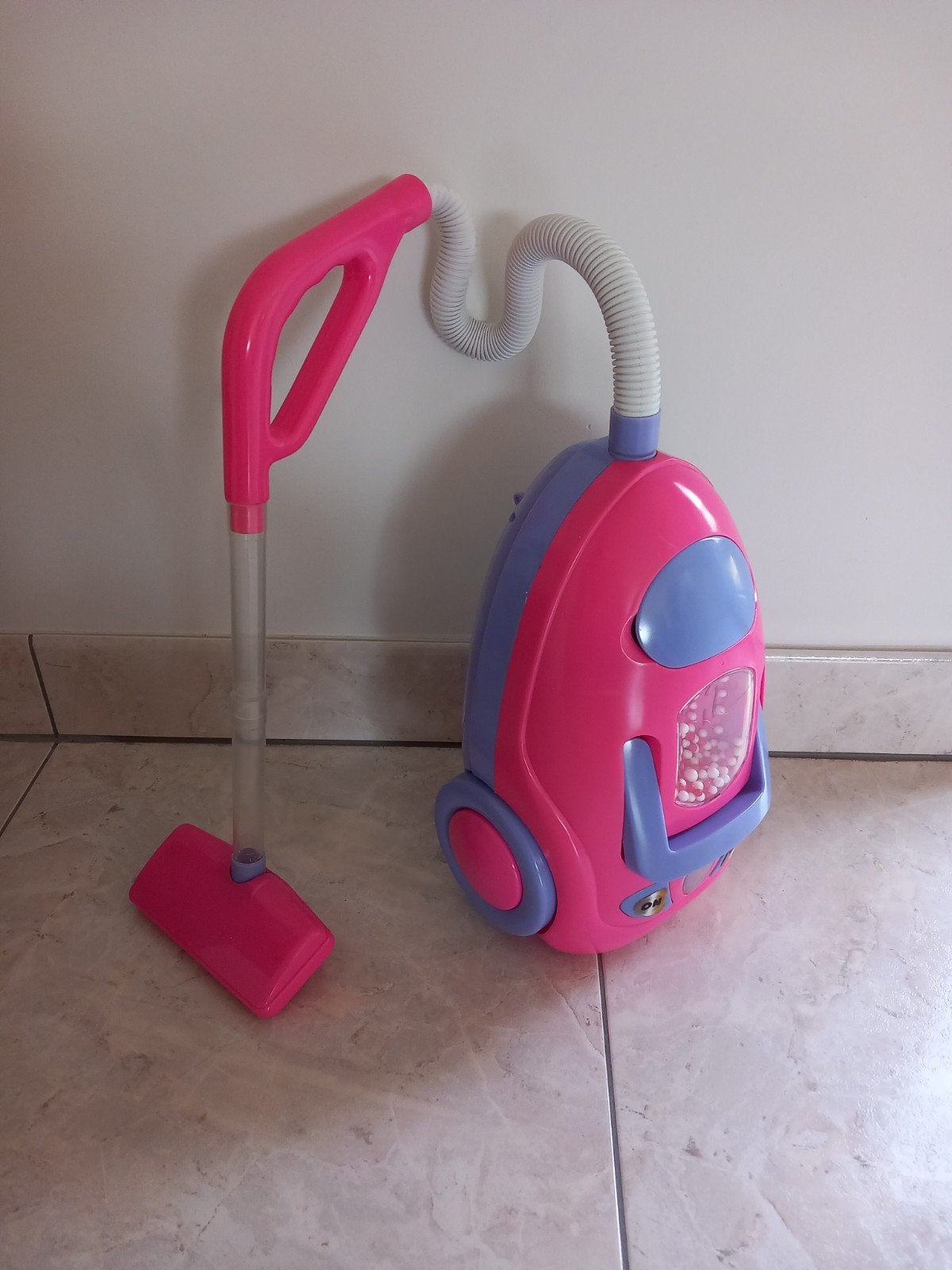 Roze kinderstofzuiger/speelgoedstofzuiger, Ophalen of Verzenden, Zo goed als nieuw, Meisje