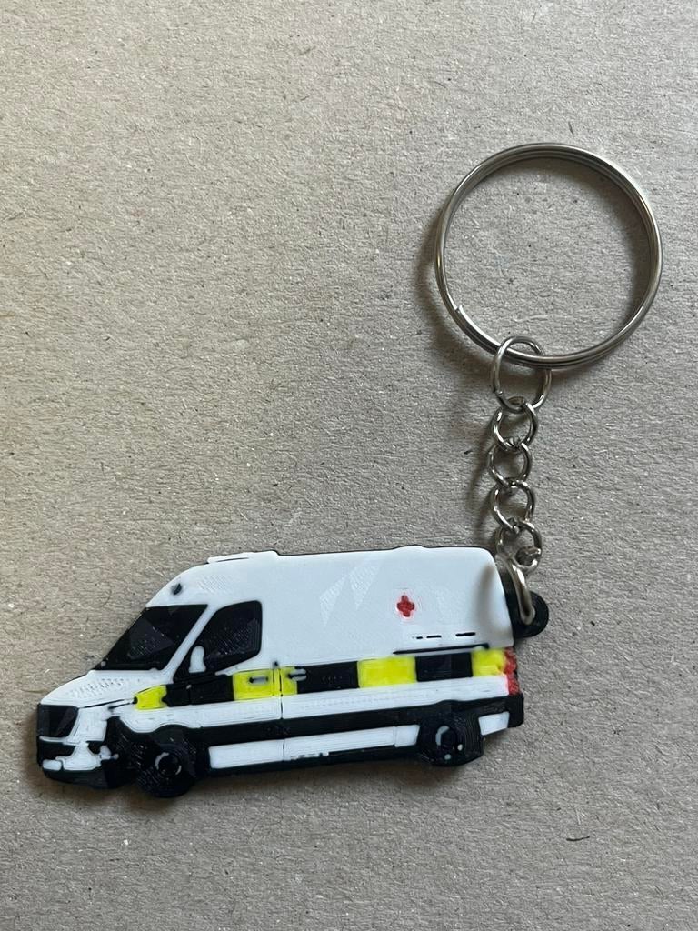 Ambulance sleutelhanger van het Belgische Rode Kruis, Verzenden, Nieuw