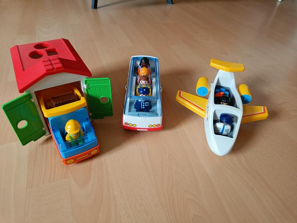Playmobil 123 bus, vliegtuig en vuilniswagen, Enfants & Bébés, Jouets | Thomas le petit Train, Enlèvement