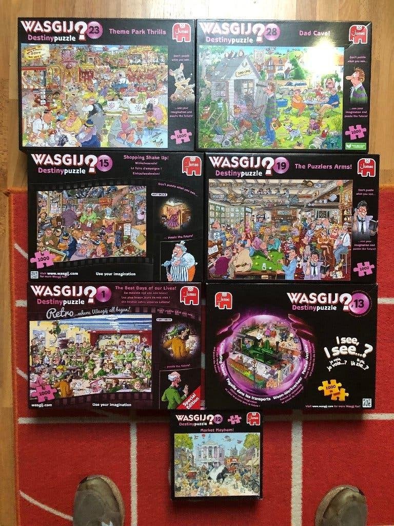 24 Was Gij puzzels te koop of te ruil, Enlèvement, 500 à 1500 pièces, Utilisé, Puzzle