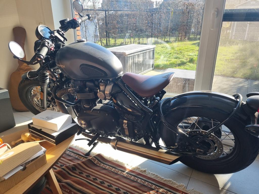 Triumph Bonneville Bobber Rider Exclusive Seat Brown, Motoren, Particulier, Nieuw