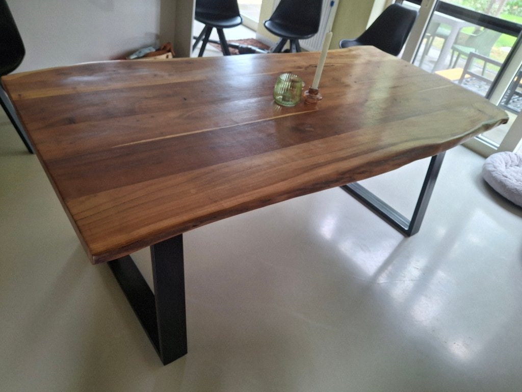Eettafel voor 6 tot 8 personen, Warm modern, Autres essences de bois, Enlèvement, Utilisé