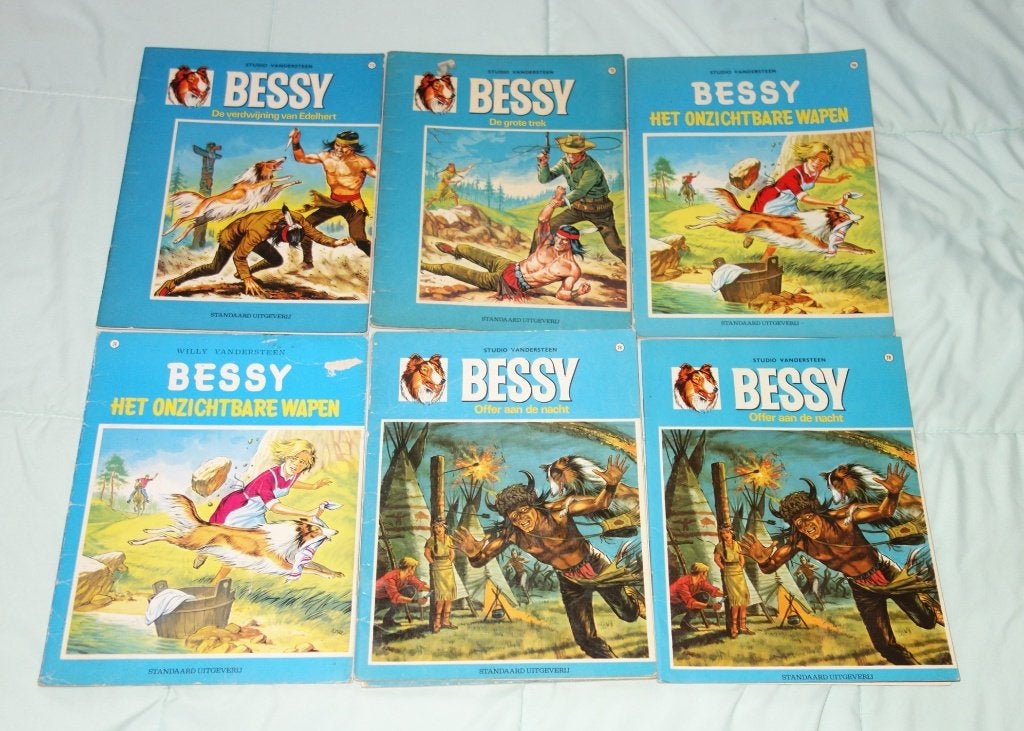 Verzameling strips Bessy in kleur vanaf nr 71 tot nr 163., Boeken, Stripverhalen, Meerdere stripboeken, Ophalen of Verzenden, Gelezen