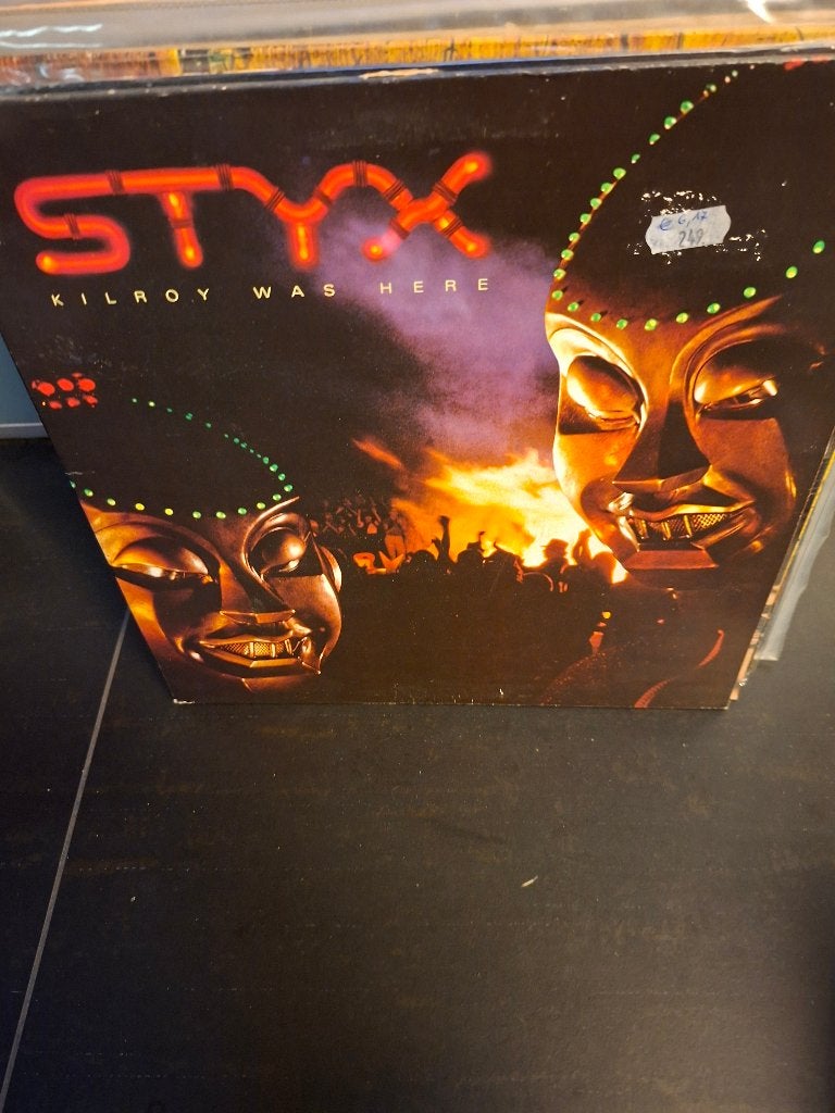 lp - styx - kilroy was here - vak 9, CD & DVD, Enlèvement ou Envoi, Pochette photo, Utilisé, Hard rock
